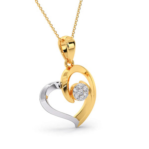 Pulsera de cadena con delicado motivo de corazón y detalles de diamantes - Product Image 2