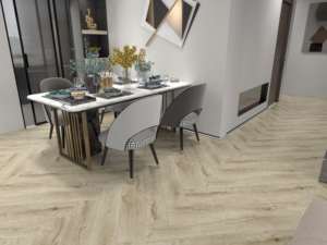 Chevrons Chevron Élégance Style Chêne Conception Pvc Vinyle Plancher SPC Noyau Rigide De Luxe Plancher En Vinyle Imperméable - Product Image 4