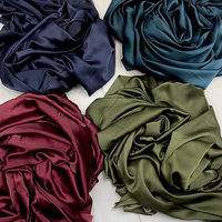 Tissu satiné doux au toucher de soie, textile en polyester satiné de qualité supérieure pour robe de mariée, tenue de soirée, doublure, artisanat et décoration intérieure