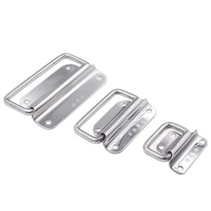 Stainless Steel Cabinet <b>Handle</b> 304 For Drawer <b>Door</b> Tool Box <b>Pull</b> Ring Folding <b>Handle</b> - Product Image 1