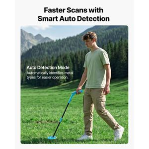 Detector de Metales Ligero con Pantalla LCD de 4 Pulgadas, Bobina de Búsqueda Impermeable IP68 de 6 Pulgadas, Ajustable de 25.6 a 36.6 Pulgadas, Detector de Metales Industrial - Product Image 3
