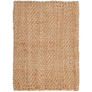 Custom-Size Modern Style Hand-Woven Natural <b>Jute</b> <b>Rug</b> Cotton Floor Mats for Home Hotel Living Room Restaurant or Guest Room - Product Image 1