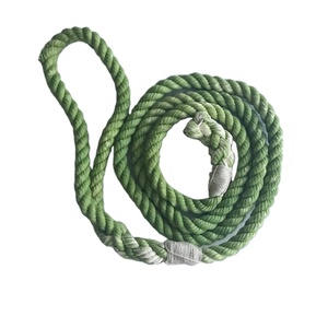 Light Green Solid Ombre or Marbled Cotton Rope Dog <b>Leash</b> - Product Image 1