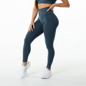 Squat Proof Yoga <b>Leggings</b> Women High Waist <b>Tummy</b> <b>Control</b> Stretchy Breathable Seamless Workout - Product Image 4