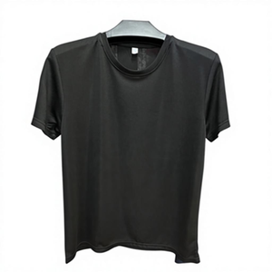 T-shirt formel pour homme en coton 100% tricoté, lavé, 150g, imprimé en sérigraphie avec logo frontal, écologique et respirant - Product Image 5