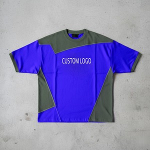 Camiseta Henley Personalizable para Hombre, Color Personalizado, Venta al Por Mayor, Corte Ajustado, Manga Corta, Estilo Deportivo, para Gimnasio - Product Image 3