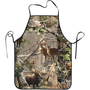 Tablier de chasse camouflage 2026 pour hommes et femmes, tablier de cuisine en polyester pour cuisson, grillades et barbecue, tablier camouflage d'extérieur - Product Image 1