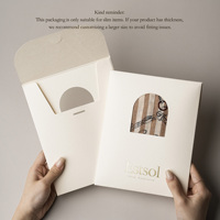 Estsol – Emballage individuel rigide en papier avec impression de logo personnalisé pour foulards, chaussettes et lingerie – Vente en gros