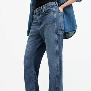 Jeans de Mezclilla para Mujer, Corte Holgado, Cintura Alta, Pantalones de Algodón, Ropa Casual Urbana, Venta al Por Mayor de Fábrica, Jeans Azules Clásicos Personalizados - Product Image 3
