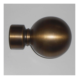 Elegant Antique Brass <b>Curtain</b> Pole with Classic Ornamental Finials Durable, Rust-Free, and Timeless Design for Interiors - Product Image 2