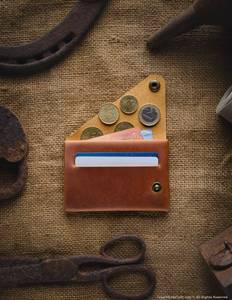 Smooth Stitchless Genuine Leather <b>Wallet</b> Minimalist Card Holder No Stitch Slim RFID Blocking Men <b>Small</b> Purse SLW-0045 - Product Image 1