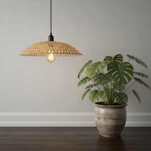 Handmade Natural Custom Bamboo Lampshade Handmade <b>Lighting</b> Shade OEM Supplier Lightweight Indoor Lamp <b>Accessory</b> Boho Modern - Product Image 2