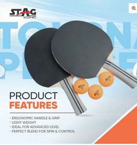 Raquettes de tennis de table professionnelles avec noyau en bois durable, design élégant, pour l'entraînement et le jeu de compétition - Product Image 3