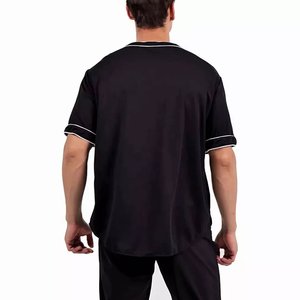 Maillot de baseball pour homme, gris, sans manches, col en V, boutons sur le devant, imprimé à carreaux, coupe classique, adulte, toutes saisons, grande taille - Product Image 5
