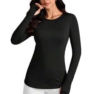 Womens Athletic Compression <b>Tops</b> With Custom Printing Workout Shirts Manufacturer Pakistan OEM Export Worldwide Supply - Product Image 1