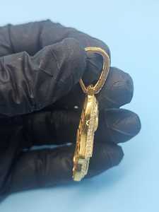 Colgante de mano de Fátima con moissanita VVS, talismán espiritual, amuleto protector, amuleto de ojo, regalos de buena suerte - Product Image 5