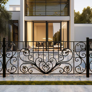 Barandillas de Balcón y Escaleras de Villa en Hierro Forjado y Acero Inoxidable Personalizadas con Acabado de Superficie Lisa Resistente al Óxido - Product Image 1