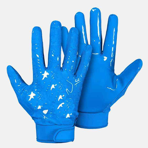 Gants de football américain, doigts entièrement couverts, antidérapants, imperméables, personnalisables, unisexes, haute qualité, respirants, prix bas, vente en gros - Product Image 2