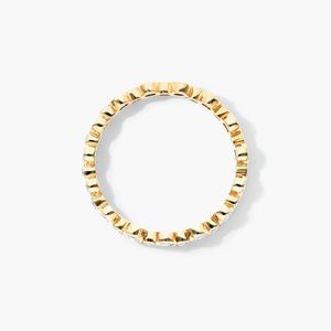 Bague en diamant rond en or blanc - Product Image 5