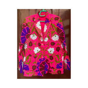 Blazer Suzani Premium, Chaqueta Étnica Bordada a Mano para Mujer, Estilo Boho, Diseño de Autor, Venta al Por Mayor para Exportación - Product Image 3