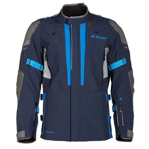 Veste Klim Latitude pour homme, manches longues, imperméable, veste de moto bleu gris GORE-TEX toutes saisons - Product Image 1