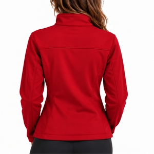 <b>Women</b>’s Softshell Full Zip <b>Jacket</b> Regular Fit Adjustable Hood Fit Clean Modern Style <b>Lightweight</b> Outdoor Comfort Fit Softshell - Product Image 2