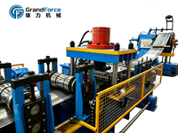 Machine de profilage de garde-corps à grande vitesse GrandForce, à double et triple vague commutables, avec moteur complet pour garde-corps routier