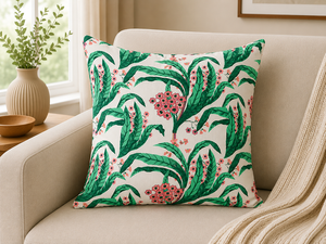 Luxury Cotton Embroidered <b>Cushion</b> <b>Cover</b> | Designer Decorative Pillow <b>Cover</b> for Sofa & Living Room - Product Image 3