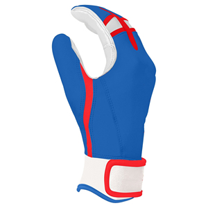 Gants de frappe de baseball à manchette courte, paume en cuir durable, fermeture à bouton-pression pour adulte, écologiques, légers, personnalisables - Product Image 4