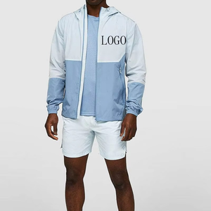 Unisex Custom Print OEM Lightweight Soft Shell Hooded Zip-Up <b>Windbreaker</b> Jacket 100% Polyester Waterproof Plus Size for All - Product Image 6