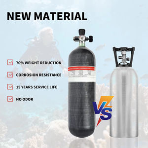 Réservoir composite en fibre de carbone de 6,8 L pour la plongée sous-marine, cylindre PCP SCBA 300 bars - Product Image 4