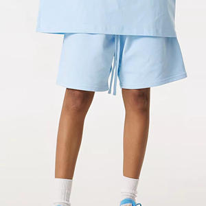 Pantalones Bermuda para Hombre, Tejido de Punto Grueso 100% Algodón, Impresión por Sublimación DTG, Transpirables, con Cordón Ajustable y Letras en la Parte Delantera - Product Image 1