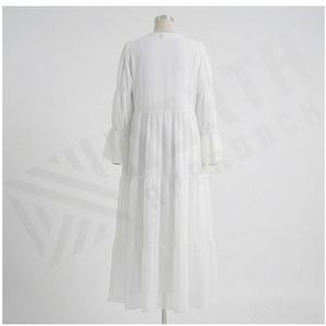 Abaya Elegante y Ecológica de Chifón, Conjunto de Dos Piezas Transpirable, Holgado y Antiarrugas, Ropa Modesta para Primavera, Verano, Ramadán y Eid - Product Image 2