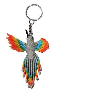 Glass Beaded <b>Key</b> <b>Chain</b> Handmade Eco Friendly Christmas Tree Ornament Decoration Handmade Glass Beaded Ornament Keychain Custom - Product Image 6