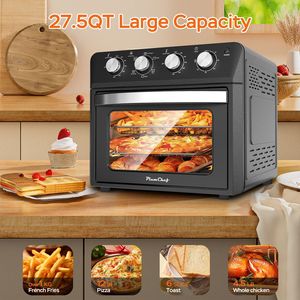 Horno de Convección de Sobremesa 6 en 1 de 27.5QT con Puerta Abatible y Capacidad para 6 Rebanadas, para Asar, Hornear y Freír con Aire - Product Image 5