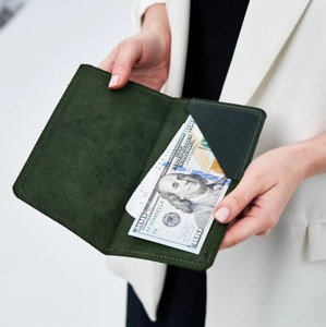 Ultra-Thin Leather Wallet Sleek Long Envelope Money Pouch Clutch Purse Elegant Coin Pocket Compact Card <b>Holder</b> for Cash Carry - Product Image 1
