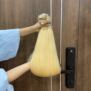 Extensiones de Cabello Humano Rubio Liso Sedoso 2026, Venta al por Mayor, Trama a Máquina, Directo de Fábrica de Vietnam - Product Image 3