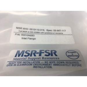 Brida de entrada MSR-FSR 500104883, BTBAS, 118750 - Equipos y piezas de semiconductores de confianza de Trusted Global Legacy - Product Image 1