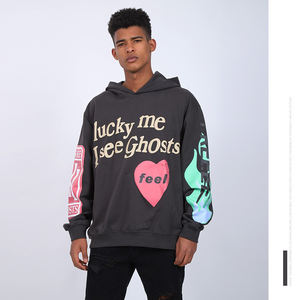 Sweat-shirts de fitness surdimensionnés en polaire, personnalisés, brodés, avec impression par transfert thermique DGT, sérigraphiés, en polyester/coton, pour l'hiver - Product Image 5