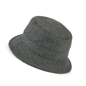 Chapeau Bob Unisexe en Mélange de Laine Gris Chevrons pour Automne Hiver, Idéal pour les Activités de Plein Air, la Pêche, la Randonnée, et le Style Décontracté – Accessoire de Mode Unisexe - Product Image 5