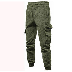 Ensemble de survêtement d'hiver pour homme grande taille, deux pièces, avec capuche, pantalon de jogging en molleton, vêtements de sport décontractés, pantalon cargo - Product Image 4