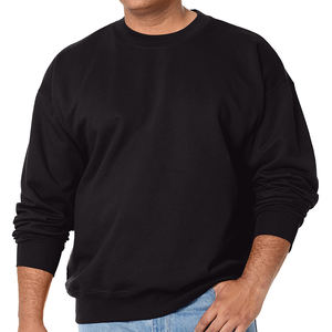 Sweat-shirts surdimensionnés pour hommes, OEM, haute qualité, sweat-shirts à col rond noirs, sweat-shirts personnalisés pour hommes - Product Image 1