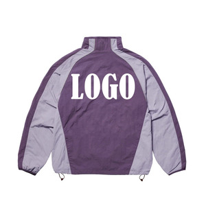 Nylon Windbreaker Tracksuit Jacket <b>Pants</b> Set Windproof Windbreaker Tracksuits for Men Custom Printed Unisex Tracksuit - Product Image 2
