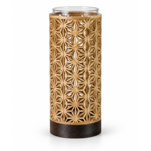 Vase de sol en bois de manguier Kumiko artisanal et écologique - Design traditionnel de Kyoto décoratif - Vente en gros - Product Image 1
