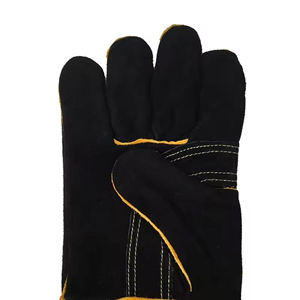 Split Cowhide Leather Long Cuff Double Palm Heat Resistant Welding Gloves for TIG MIG ARC Welding - Product Image 3