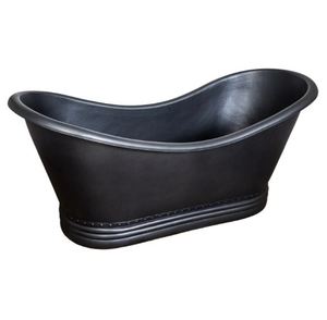 Bañera Ovalada Independiente de Cobre con Acabado Oscuro para Baño y Spa - Product Image 3