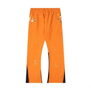 Nouveauté Automne Pantalons décontractés pour femmes Vêtements de rue d'hiver Mode Impression personnalisée sur écran Pantalons larges à pattes évasées en molleton - Product Image 4