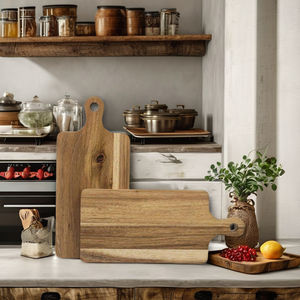 Bandeja de Madera Ecológica Huhipro de Alta Calidad, Color Natural, Antideslizante, Segura para Contacto con Alimentos, Ligera y Portátil - Product Image 3