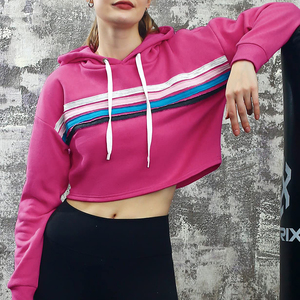 Sudaderas de Moda Urbana para Mujer en Todos los Colores, Sudaderas Holgadas al por Mayor, Sudaderas Cortas para Mujer - Product Image 5