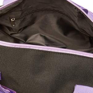 Sac de sport violet à paillettes avec logo de cheerleading, fermeture éclair frontale, pour équipement d'équipe de danse pour enfants, design personnalisé, style cheerleading 2026, vente en gros - Product Image 5